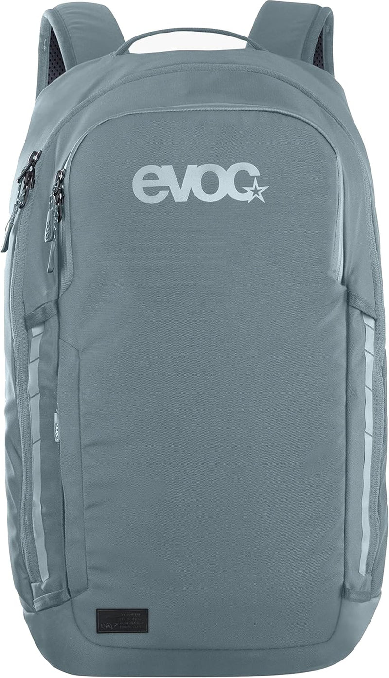 EVOC COMMUTE PRO 22 Rucksack (Fahrradrucksack, inkl. Rückenprotektor, recyceltes Polyester, Fahrradz