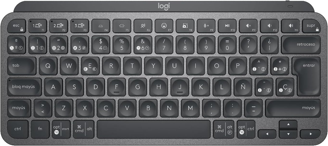 Logitech MXKEYS Mini WRLS Illuminated KB Graphite - ESP - MEDITER