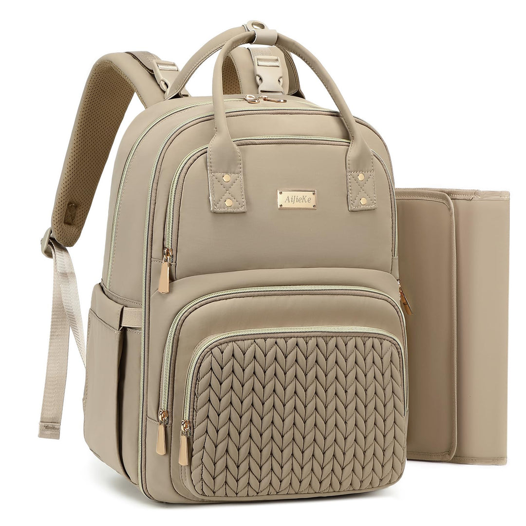 AIJIEKE Wickeltasche Rucksack, multifunktionale, wasserdichte Wickeltasche, Reiseutensilien, Babytas
