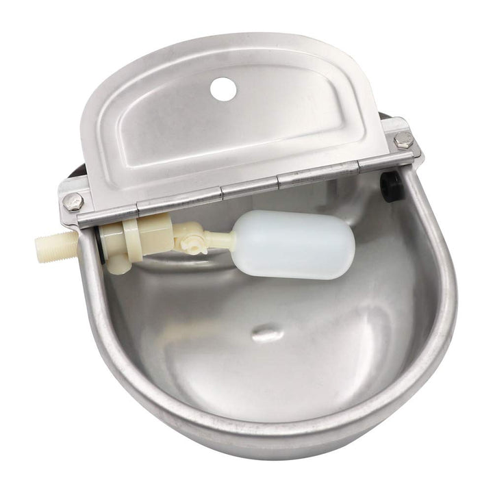 MUALROUS Tränkebecken für Rinder Automatische Waterer Bowl Edelstahl Rindertränke Wassertränke Pferd