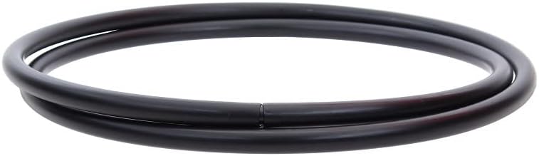 Hoopomania Faltbarer Hula Hoop Rohling, 25mm Rohr, schwarz/Weiss Ø 90-140cm Ø120cm Schwarz, Ø120cm S