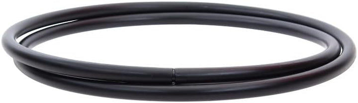 Hoopomania Faltbarer Hula Hoop Rohling, 25mm Rohr, schwarz/Weiss Ø 90-140cm Ø120cm Schwarz, Ø120cm S
