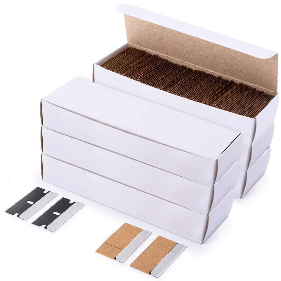 FOSHIO 600pcs Schaber ErsatzKlinge Kohlenstoffstahl Metall Schaber ErsatzKlinge Sicherheit Scraper G