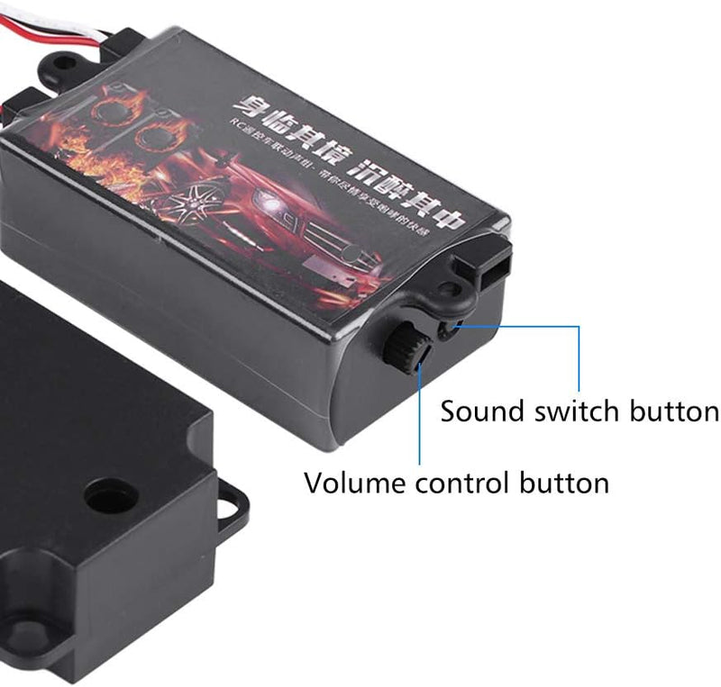 RC Auto Motor Sound Simulator, RC Car Engine Sound Simulierter mit 1 Lautsprecher für 1/10 Fahrzeugm