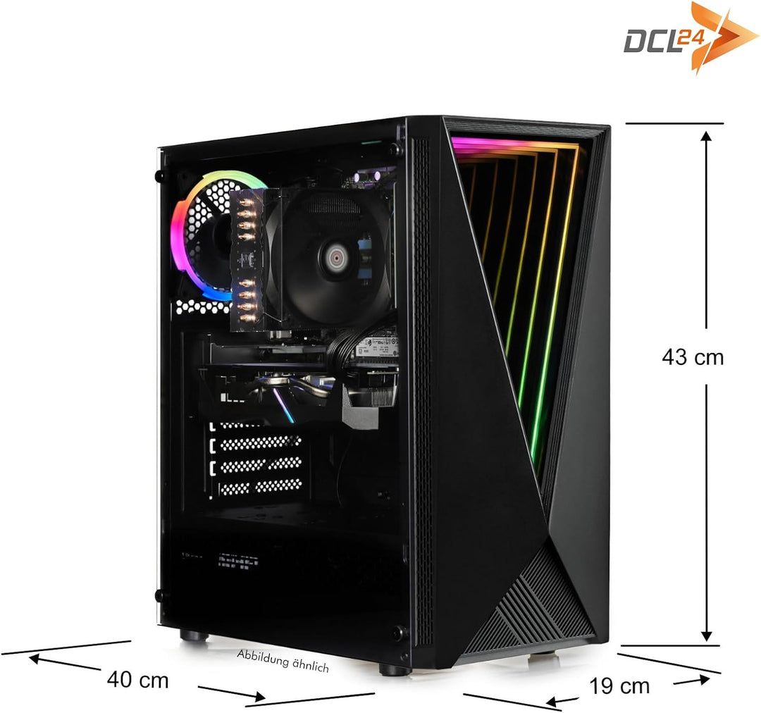 dcl24 High End Gaming PC i7 14700, RTX5070 12GB - 1000GB SSD, 32GB DDR5, RGB Gaming Computer mit 20x
