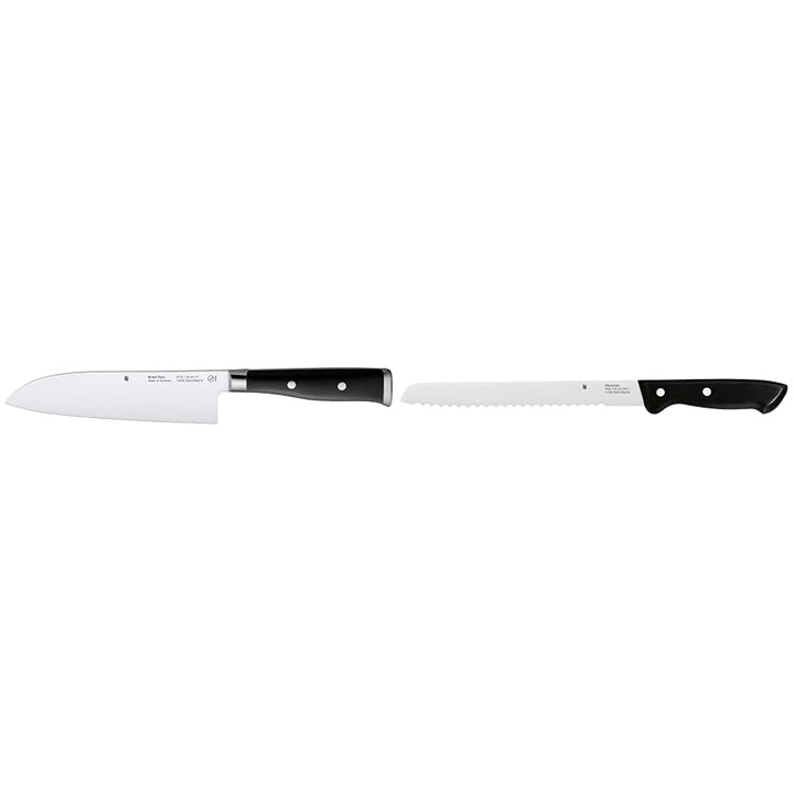 WMF Grand Class Santokumesser 33 cm, Spezialklingenstahl, Griff vernietet, 18 cm & Classic Line Brot