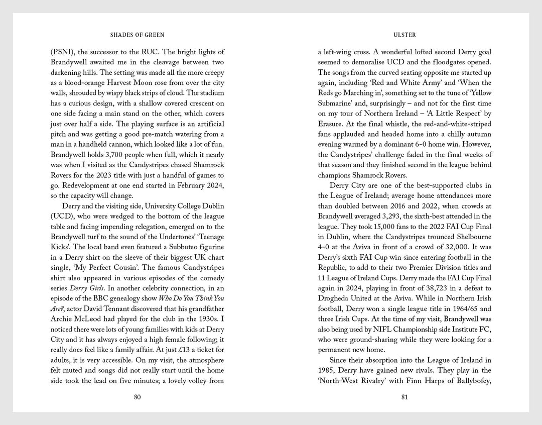 Shades of Green: A Journey into Irish Football, Taschenbuch