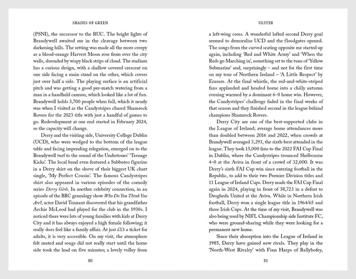 Shades of Green: A Journey into Irish Football, Taschenbuch