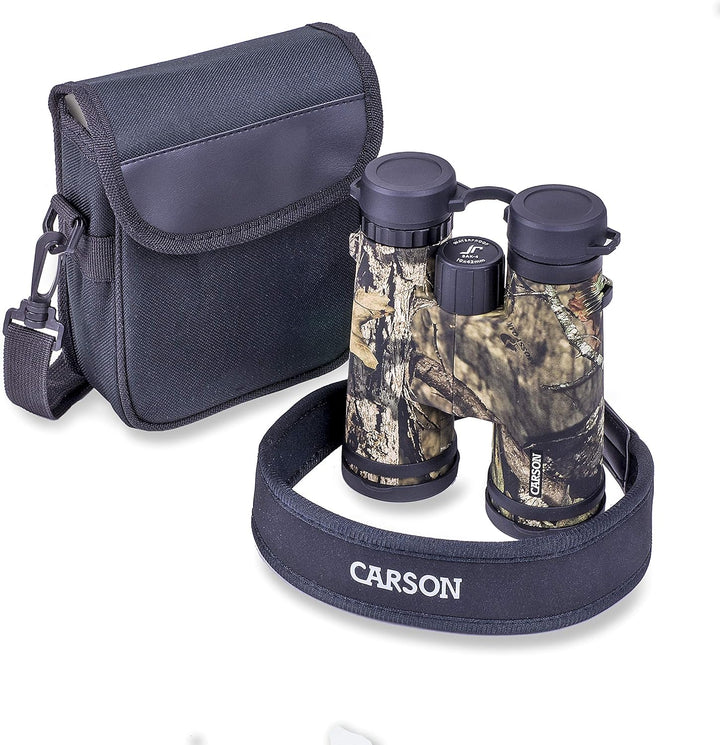 Carson Full-Size Fernglas, 10x42mm, Mossy Oak Tarnoptik, wasserdicht und beschlagfrei (JR-042MO) 10x