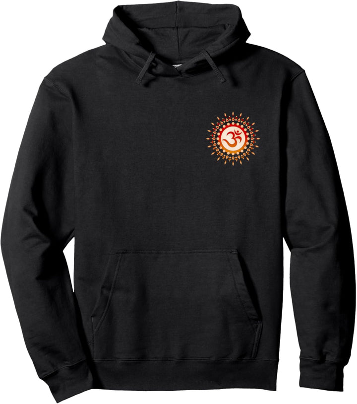 Om Mantra Sonne Yoga Symbol Mandala Pullover Hoodie