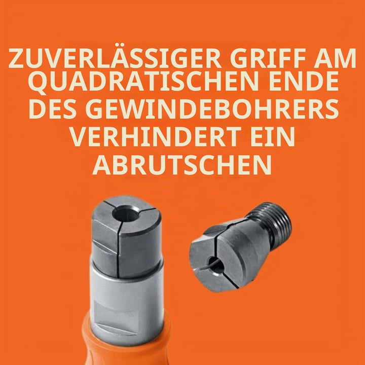 FEIN Gewindebohr-Adapter mit 2 Spannzangen zum Schneiden von Gewindegrössen M4 / M5 / M6 / M8. Kompa
