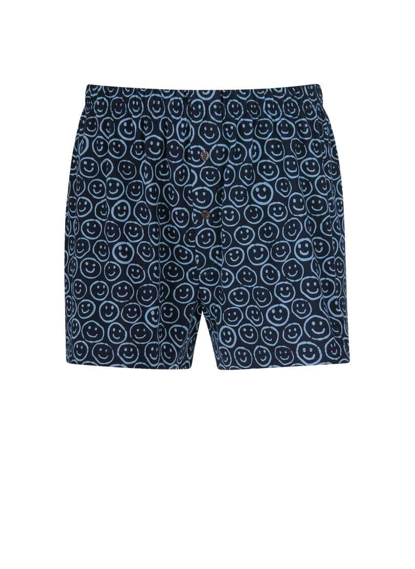 Trigema Boxer-Shorts mit freundlichem Smiley-Muster M Navy, M Navy