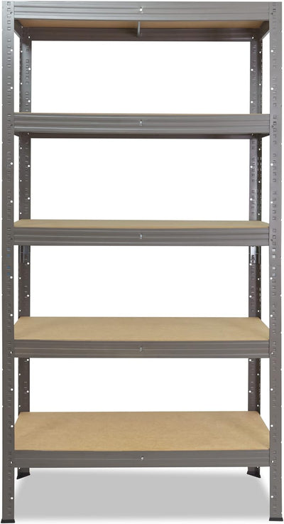 shelfplaza® 180x110x40cm Profi Schwerlastregal grau/Metallregal mit 5 Böden à 200kg Tragkraft/Keller