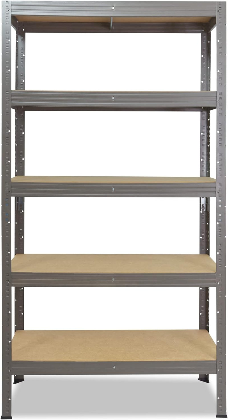 shelfplaza® 180x110x40cm Profi Schwerlastregal grau/Metallregal mit 5 Böden à 200kg Tragkraft/Keller