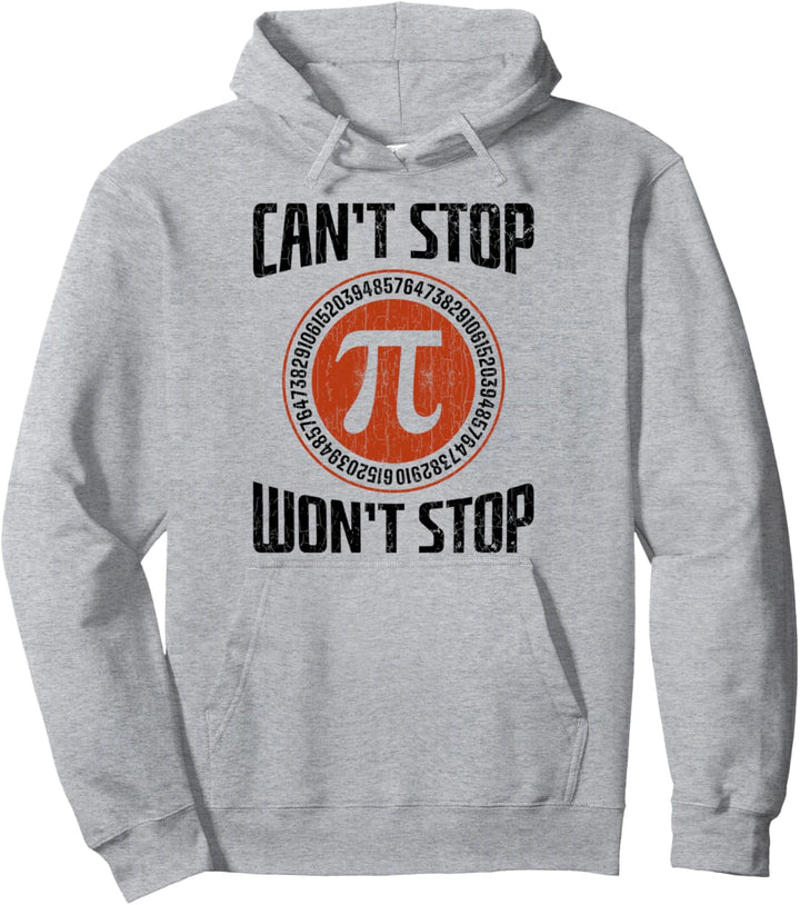 Pi Circle Apparel Can't Stop Pi Math Funny Geschenk Pullover Hoodie