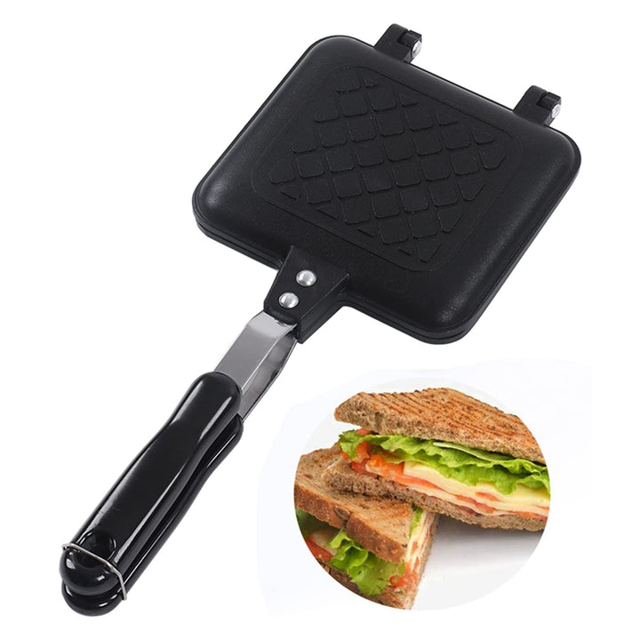 Ejoyous Heisser Sandwich-Maker, Antihaft-Panini-Pfanne, Sandwich-Pfanne, Frühstück, Doppelseitige Br