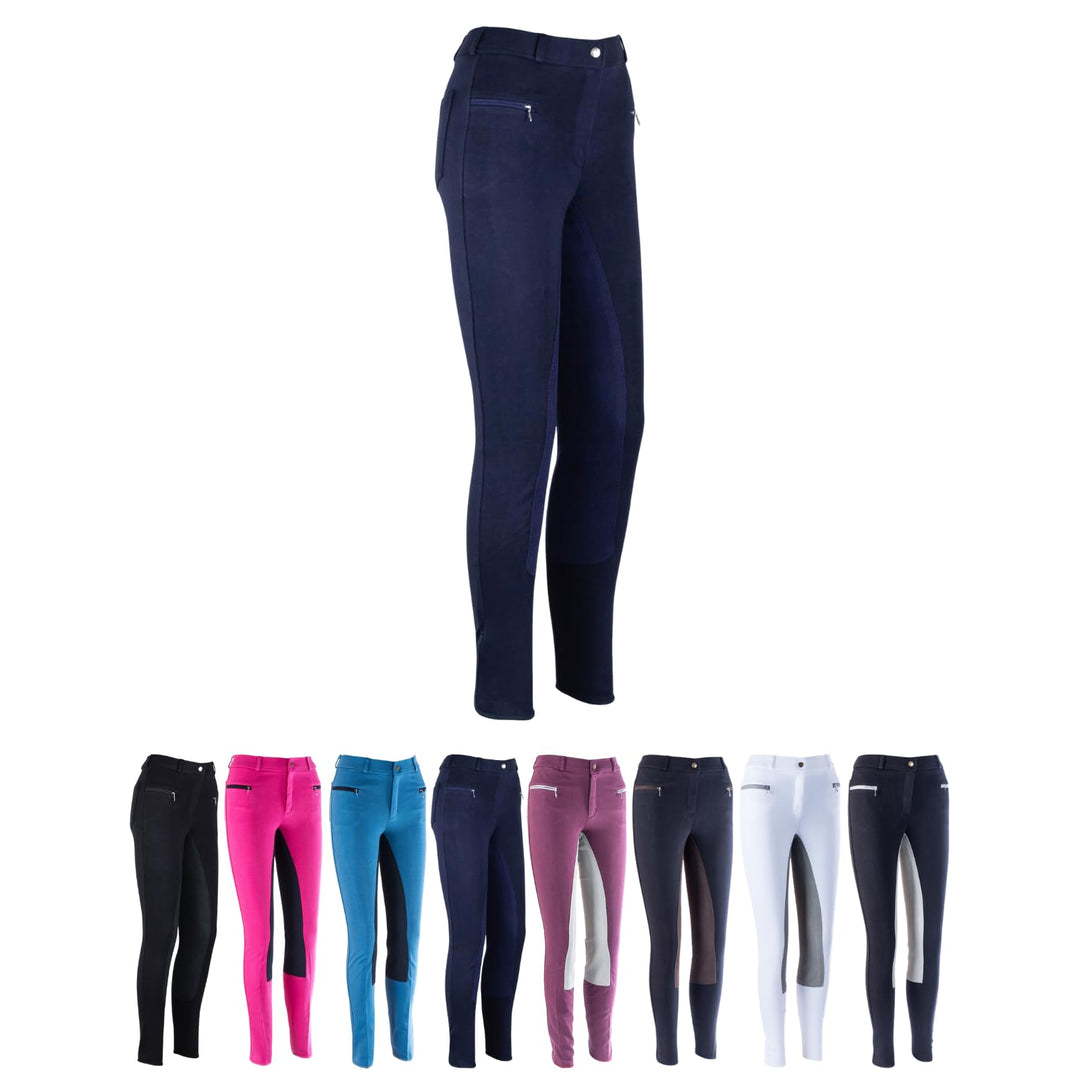 RL24 - Kinder Reithose Vollbesatz Basicline | Vollbesatz-Reithose für Kinder – Reiterhose 86 Dunkelb