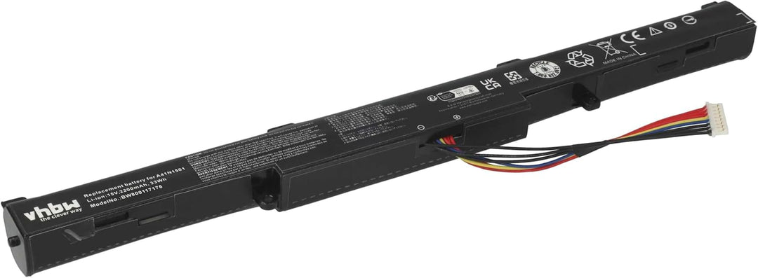 vhbw Akku kompatibel mit Asus N752VX-GC116T, N752VX-GC120T, N752VX-GC128T, N752VX-GC131T Notebook (3