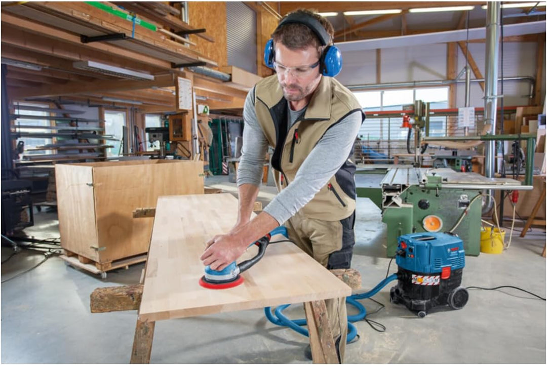 Bosch Professional Exzenterschleifer GET 75-150 (750 W, Schleifteller-Ø: 150 mm, in L-BOXX) in L-BOX