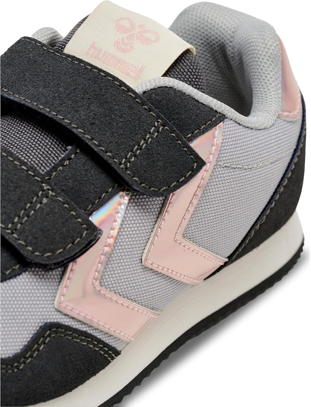 hummel Klettverschluss Sneaker Low Reflex Double Kinder Grösse 28 EU Asphalt, 28 EU Asphalt