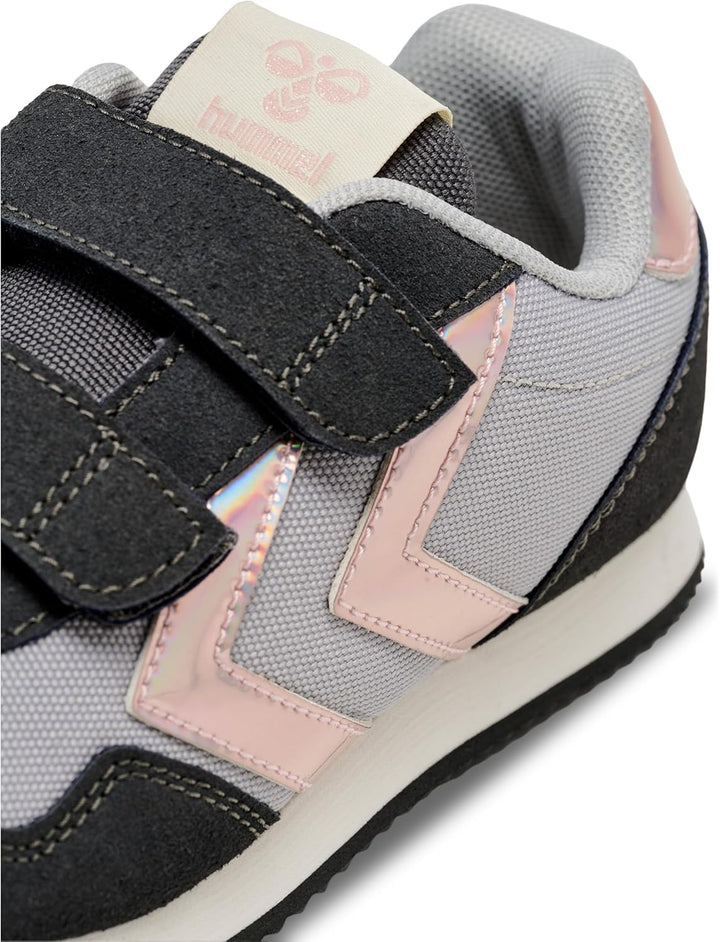 hummel Klettverschluss Sneaker Low Reflex Double Kinder Grösse 28 EU Asphalt, 28 EU Asphalt