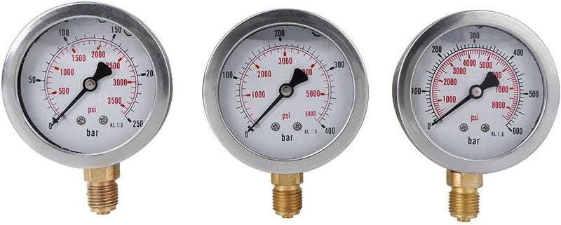 Hydraulik Manometer Kit, Bagger-Teile Hydraulisches Prüfgerät-Drucktest-Kit mit Schlauchkupplung und