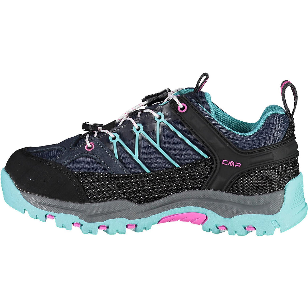 CMP Unisex Kinder Kids Rigel Low Shoe Wp Trekking-& Wanderhalbschuhe 32 EU B Blue Acqua, 32 EU B Blu