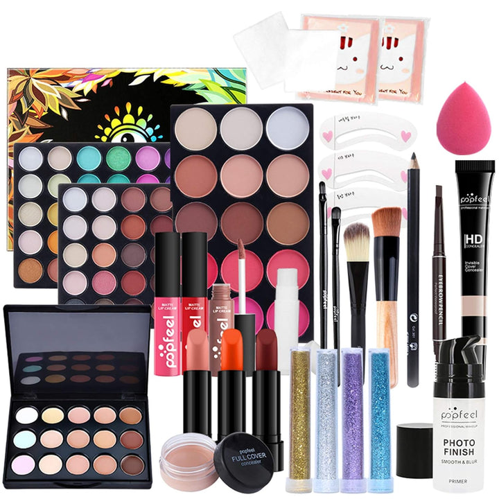 FantasyDay Multifunktions Exquisite Kosmetik Geschenkset Make-up Schmink Kit für Gesicht, Augen und