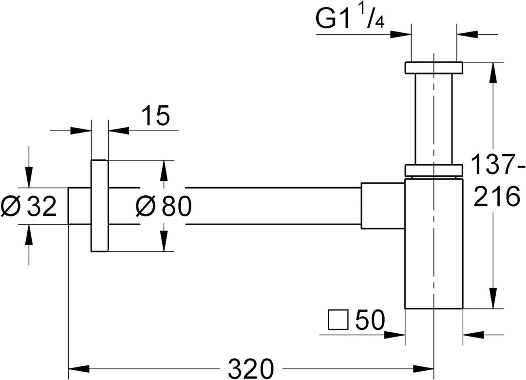 Grohe Geruchverschluss WT 40564000