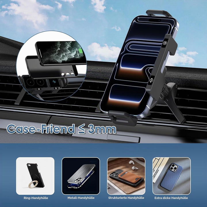 Handyhalterung Auto für Galaxy Z Fold 7 6 5 4 3 2 mit Ladefunktion 15W Dual Coils QC 3.0 Fast Wirele