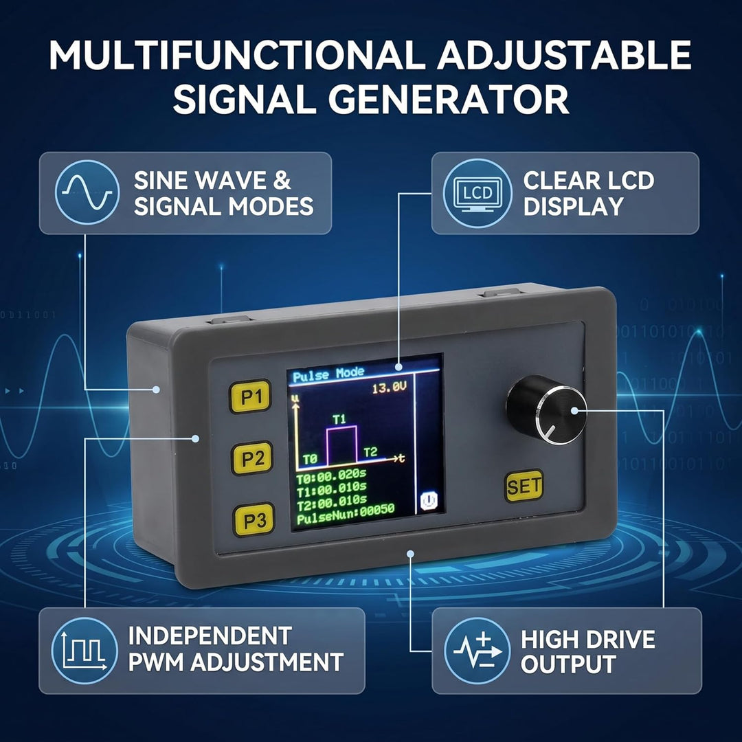 Fafeicy WSFG-06 PWM Signalgenerator Modul, 4-20mA 2-10V Impulsverstellbares Modul, Sinuswellensignal