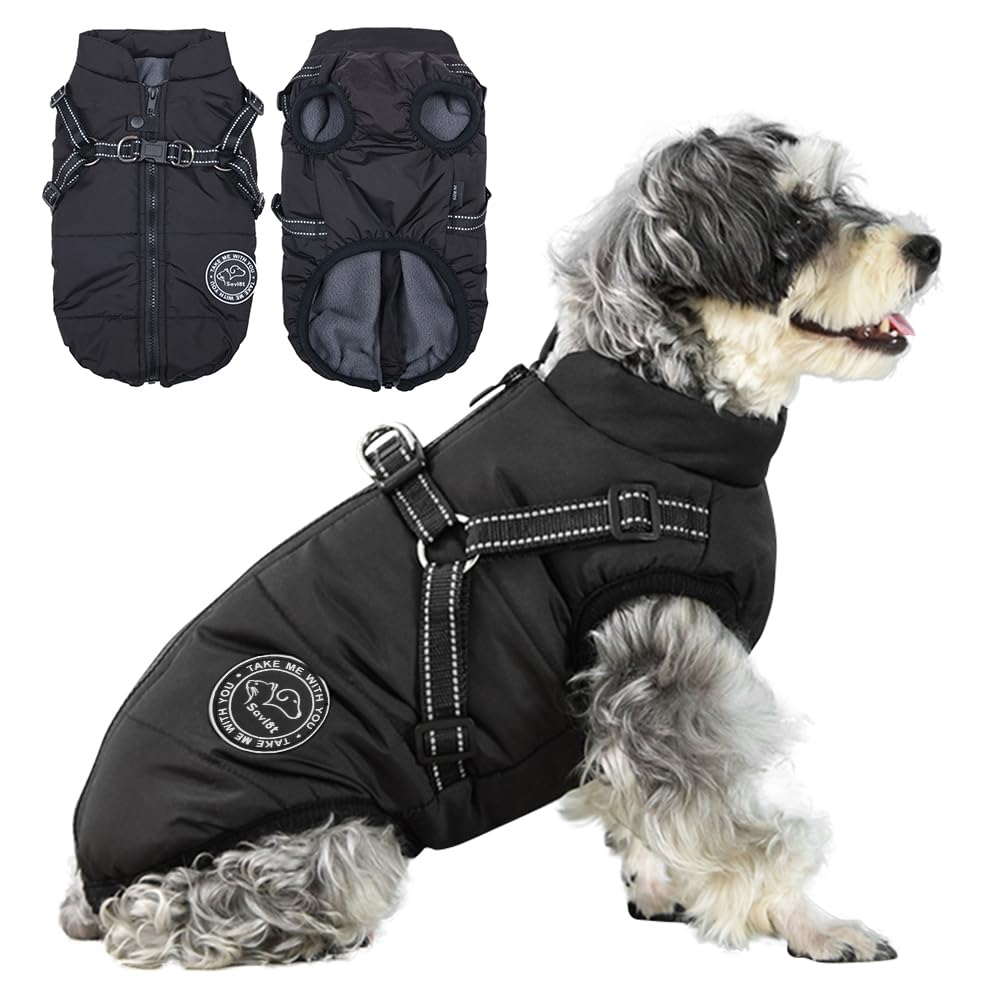 Savlot Hundejacke Winterweste Jacken Hundemantel Hundepullover Haustier Skifahren Kostüm Ärmellose B
