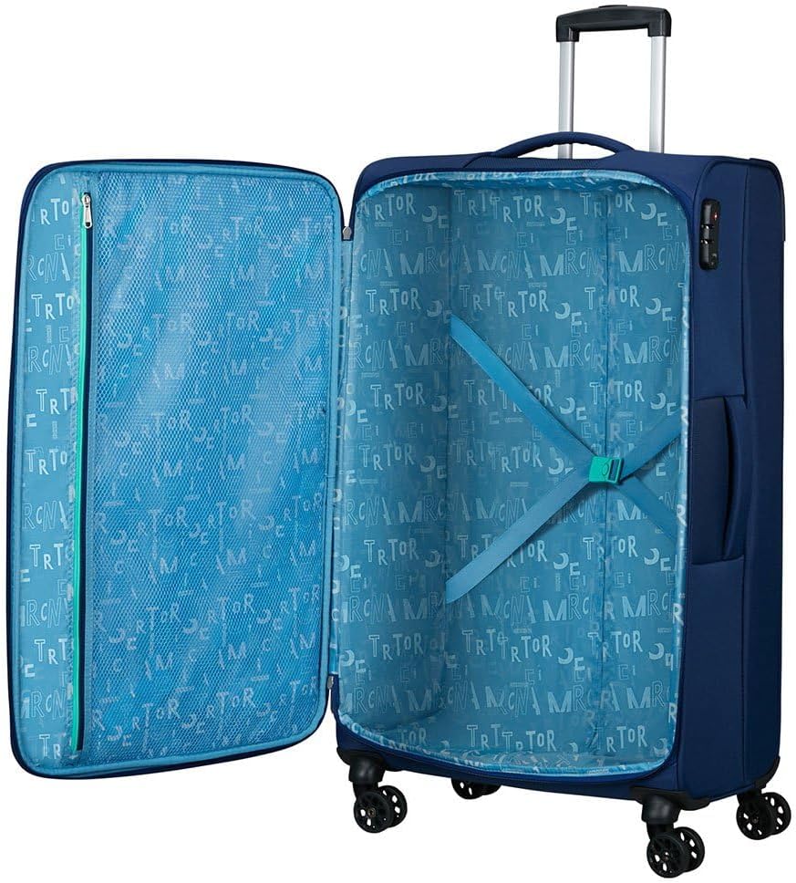 American Tourister Sea Seeker - Spinner XL, Koffer, 80 cm, 92.5 L, Blau (Combat Navy) Blue (Combat N