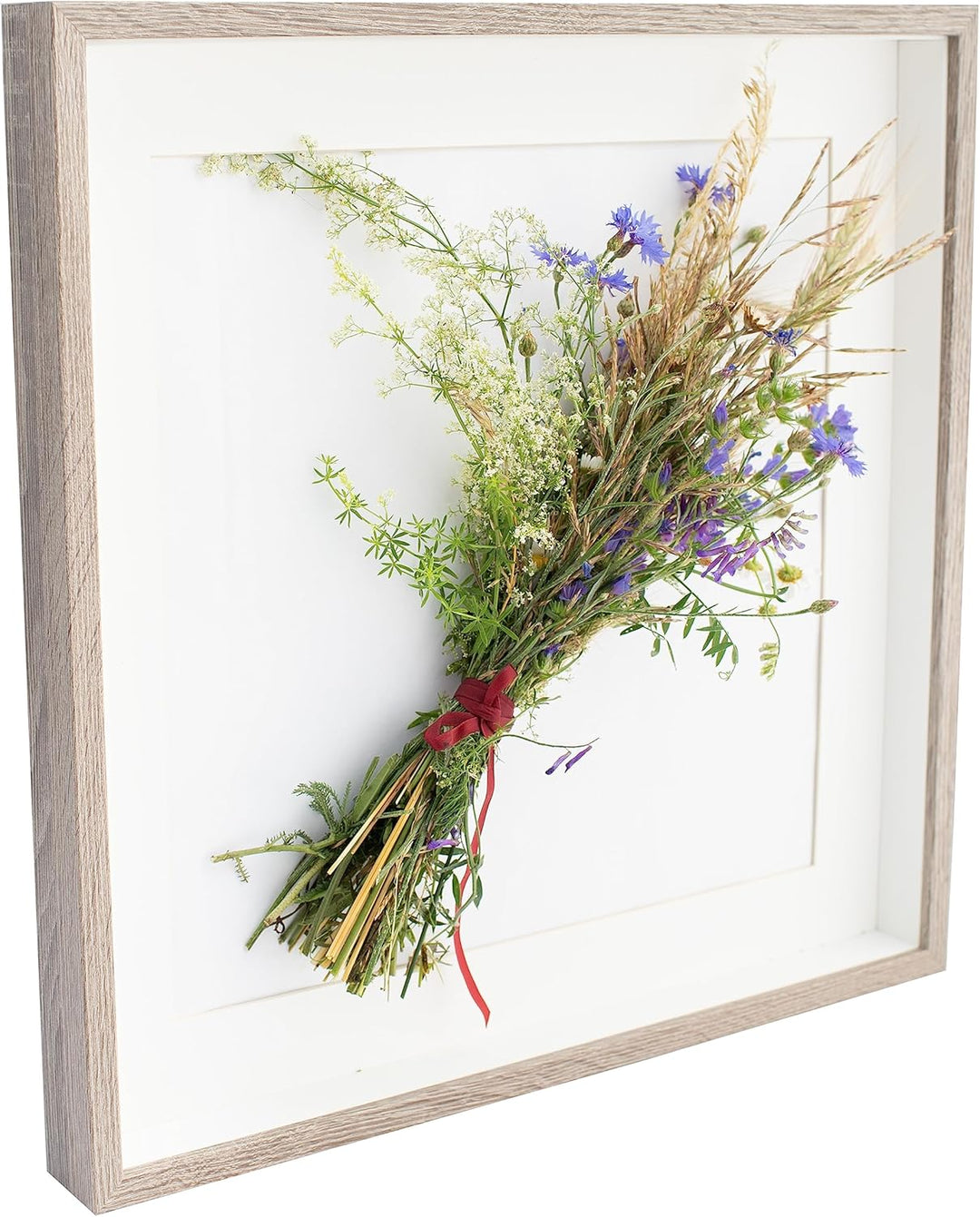 BD ART 50x50 cm gross Box 3D Objektrahmen Bilderrahmen mit Passepartout 40x40 cm. Quadratische zum b