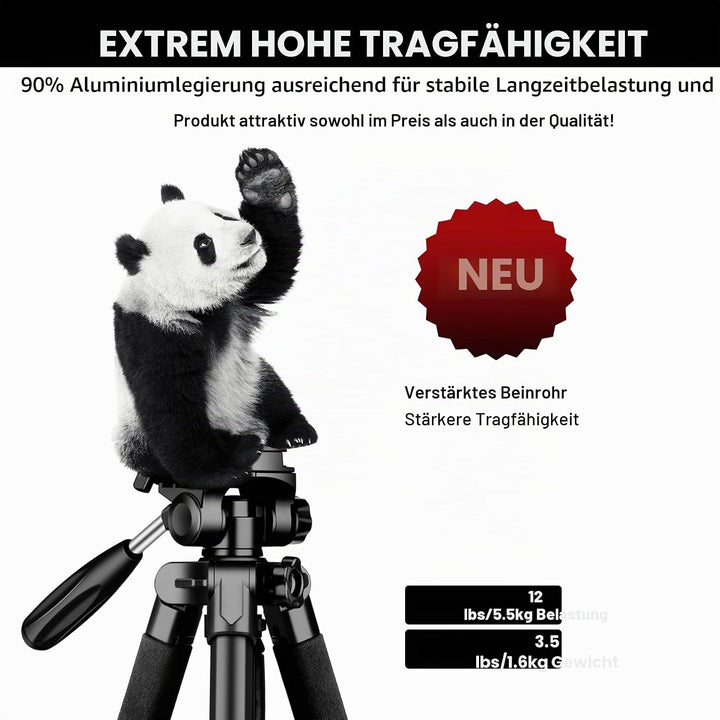 Victiv stativ Kamera 182 cm Aluminium Kamerastativ Einbeinstativ T72 Tripod- Leicht und Kompakt Reis