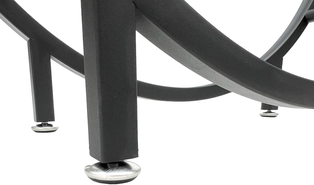 DanDiBo Kaminholzregal Innen Metall Schwarz Stehend Rund 60 cm Kaminholzständer 96468 Kaminholzhalte