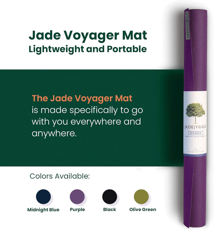 Jade Yoga Voyager Yogamatte, 1,6 mm violett, violett