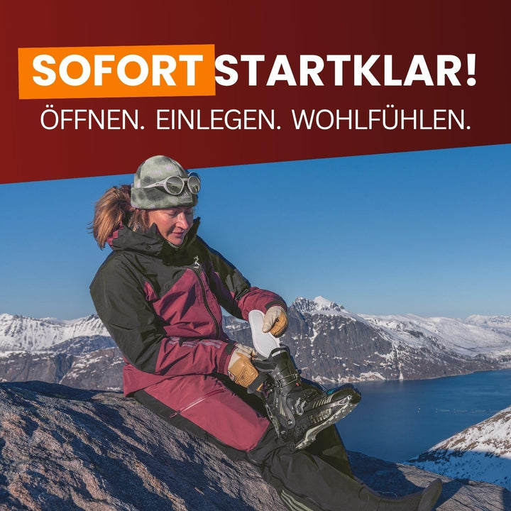 THERMOPAD Sohlenwärmer (Einlegesohle) – DAS ORIGINAL: 30 Paar Wärmepads für 8 Stunden Wärme I Sofort