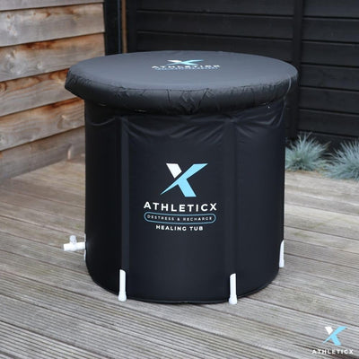 Athleticx Premium Eisbad XXL, Faltbare badewanne Erwachsene, Faltbare Aufblasbare Eistonne für Sport