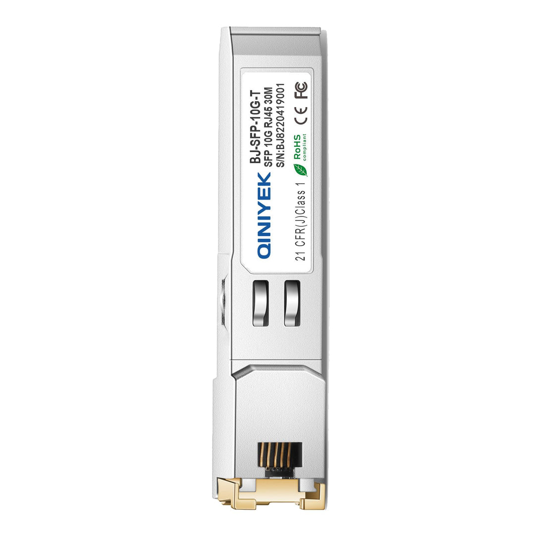 QINIYEK 10GBase-T SFP+ Transceiver, 10G SFP+ RJ45 Kupfer-Transceiver, kompatibel für Cisco SFP-10G-T