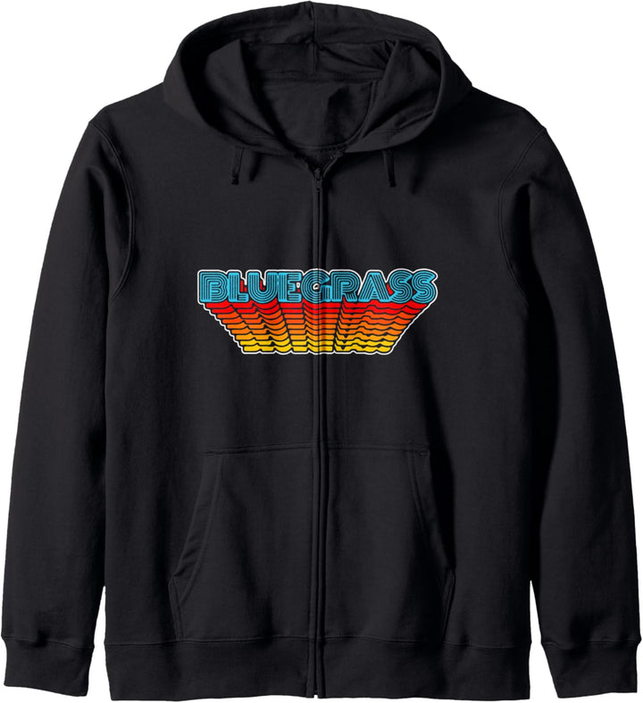 Retro Bluegrass Funny 80s Eighties Festival Design Kapuzenjacke