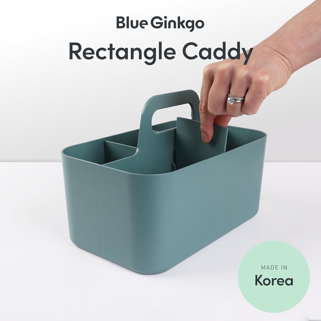 BLUE GINKGO Stapelbarer Organizer-Caddy – Tragbare Aufbewahrung aus Korea für Bad, Büro, Bastel- ode