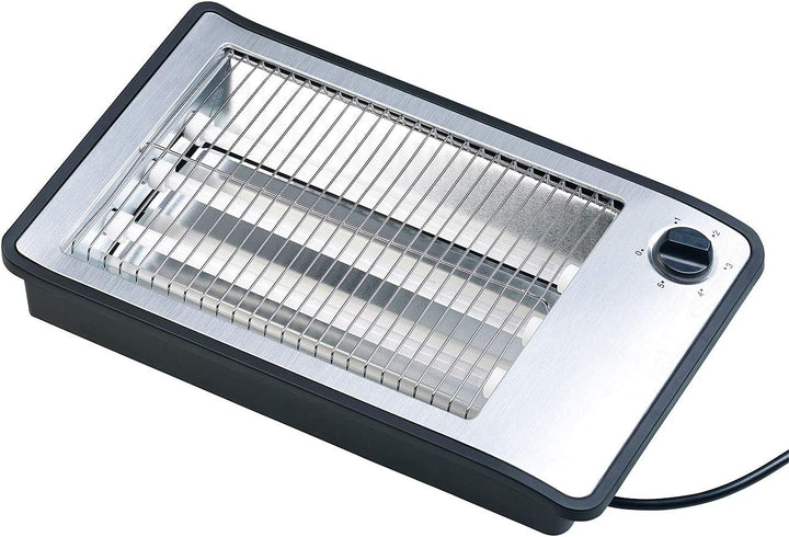 Rosenstein & Söhne Toaster: Flachtoaster für bis zu 4 Brötchen, 3 Heizelemente, Timer, 600 Watt (Tis