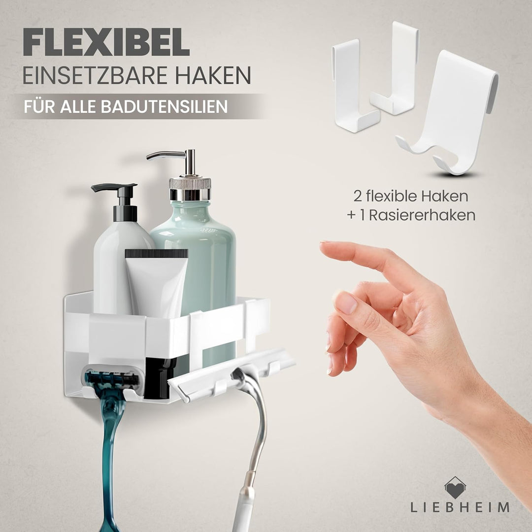 Duschablage Ohne Bohren - Badregal - Badezimmer Organizer - Duschregal - Badezimmer Regal - Duschreg