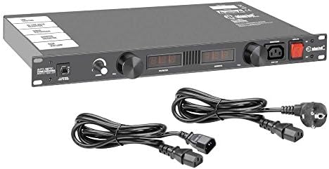 Adam Hall 19" Parts PCL 10 PRO - Power Conditioner mit Volt- und Amperemeter, Display und Rack-Beleu