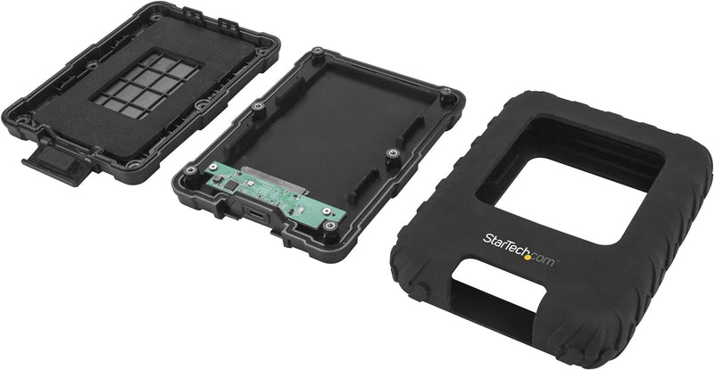 StarTech.com USB 3.1 Externes Festplattengehäuse, 2,5 Zoll SATA SSD/HDD, Robustes SSD / HDD Gehäuse,
