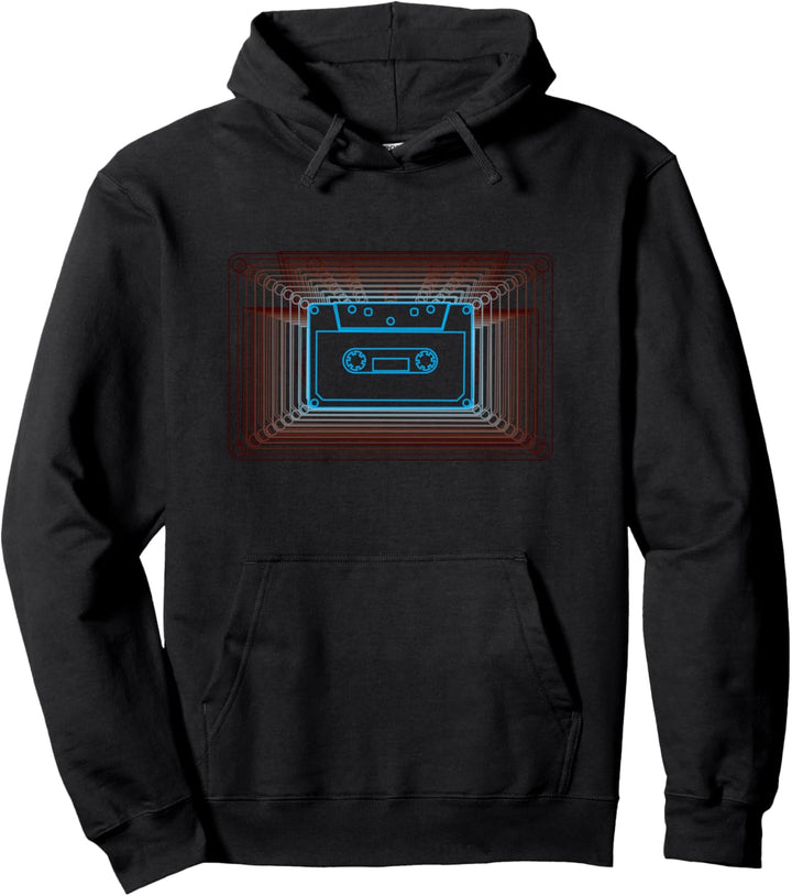Trippy 80er Jahre Synthwave-Kassettenband Ästhetik Pullover Hoodie