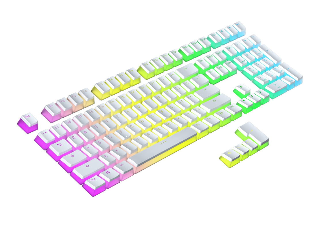 Ranked Pudding PBT-Tastenkappen | 112 Double Shot Transluzent ANSI US- und ISO-Layout | OEM-Profil f