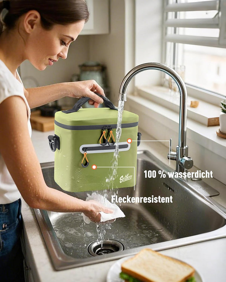 Kühltasche 7/14/24L - Isoliert & Wasserdicht | Tragbare Mini-Kühltasche mit Thermo-Iso-Schicht | Lei
