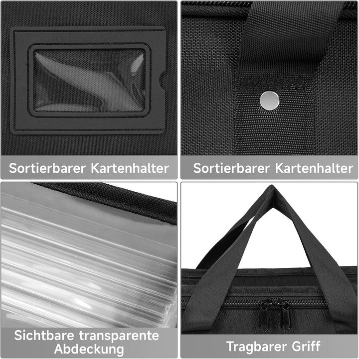 IPEB CD-Aufbewahrungsbox, 2 CD Boxes, CD-Aufbewahrungstasche (34 * 16 * 14cm), für Insgesamt 60-62 C